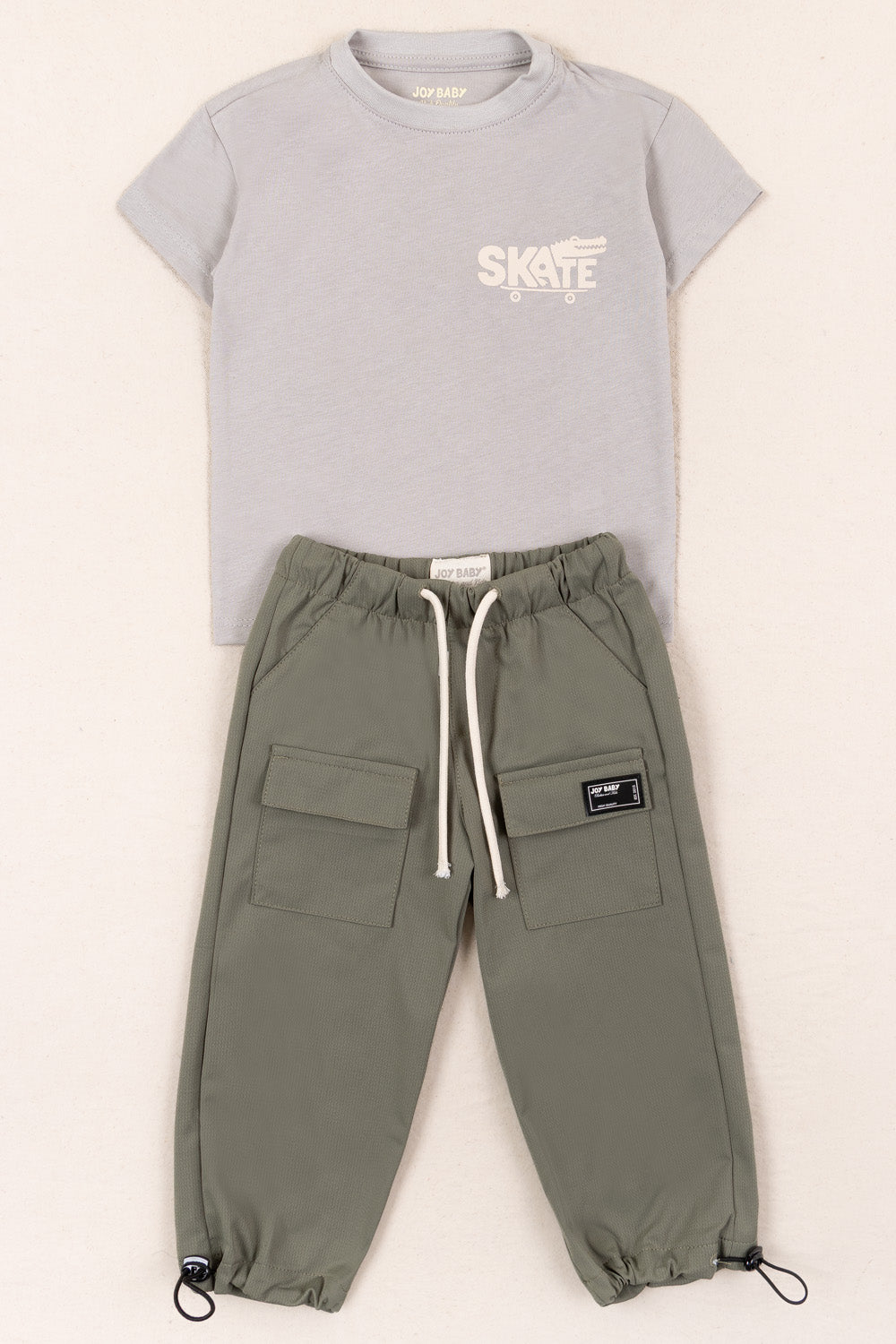 CONJUNTO 2 PRENDAS NIÑO SKATE VERDE