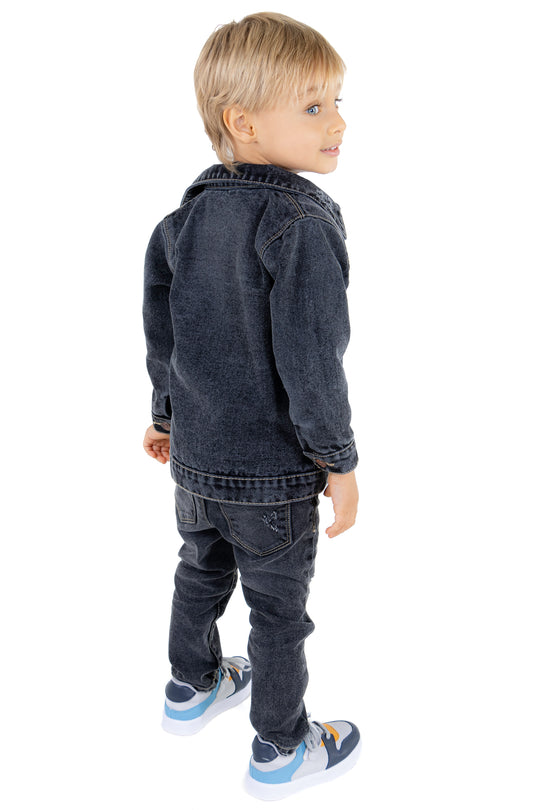 CONJUNTO 3 PRENDAS NIÑO DINOS BLANCO