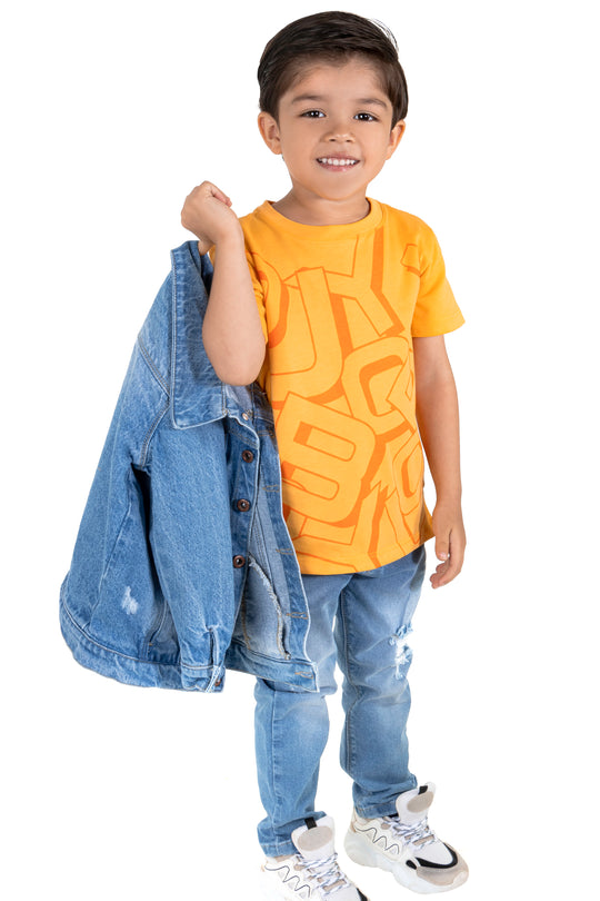 CONJUNTO 3 PRENDAS NIÑO JOY AMARILLO