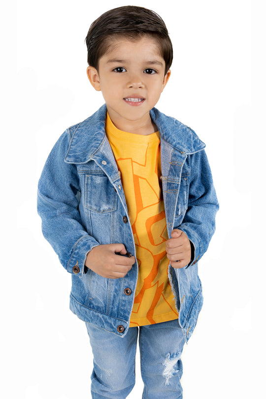 CONJUNTO 3 PRENDAS NIÑO JOY AMARILLO