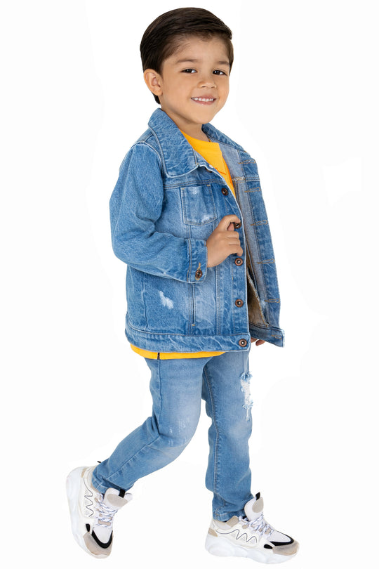 CONJUNTO 3 PRENDAS NIÑO JOY AMARILLO