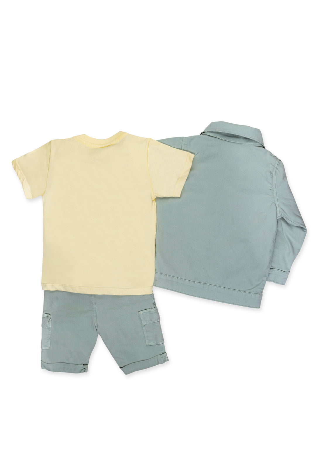 CONJUNTO 3 PRENDAS NIÑO FUNNY VERDE