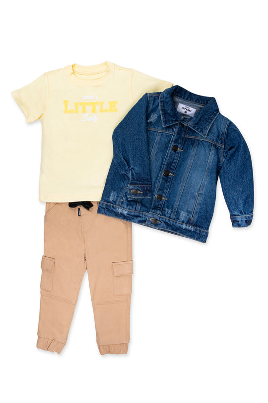 CONJUNTO 3 PRENDAS NIÑO BUDDY CAKI
