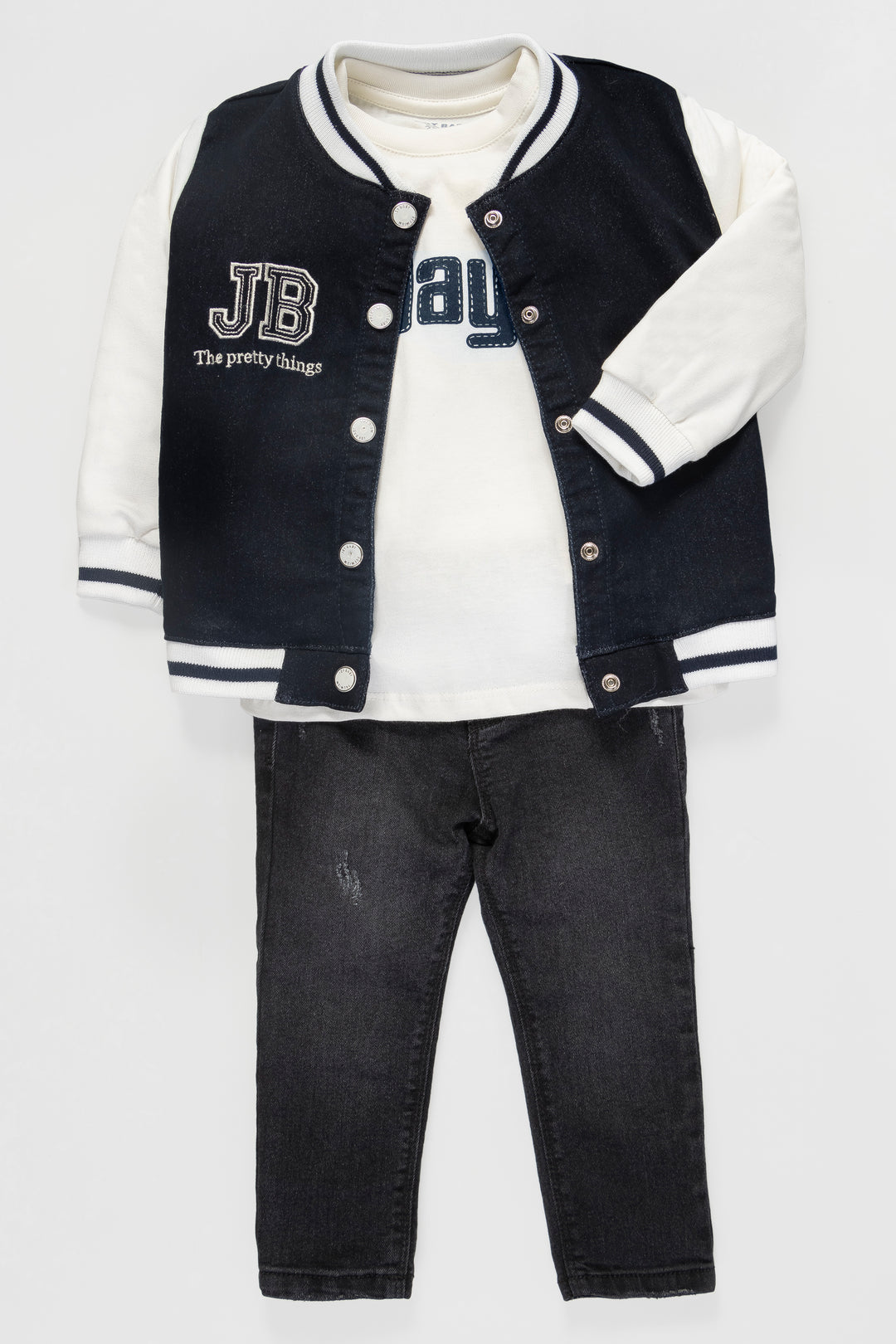 CONJUNTO 3 PRENDAS NIÑO JB AZUL OSCURO
