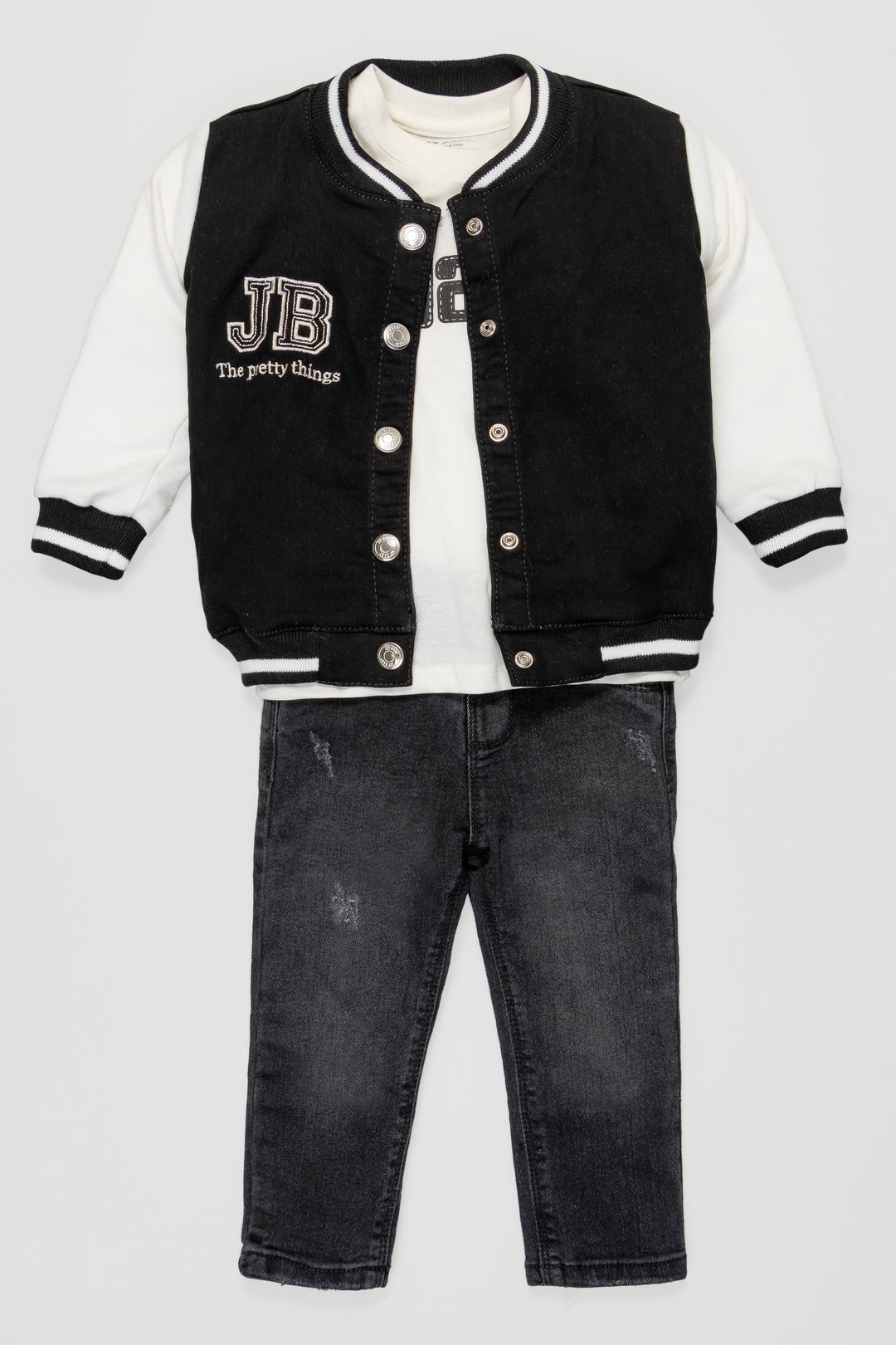 CONJUNTO 3 PRENDAS NIÑO JB NEGRO