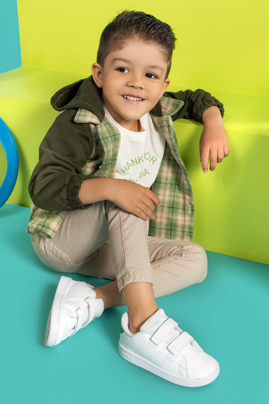 CONJUNTO 3 PRENDAS NIÑO VERDE/VERDE