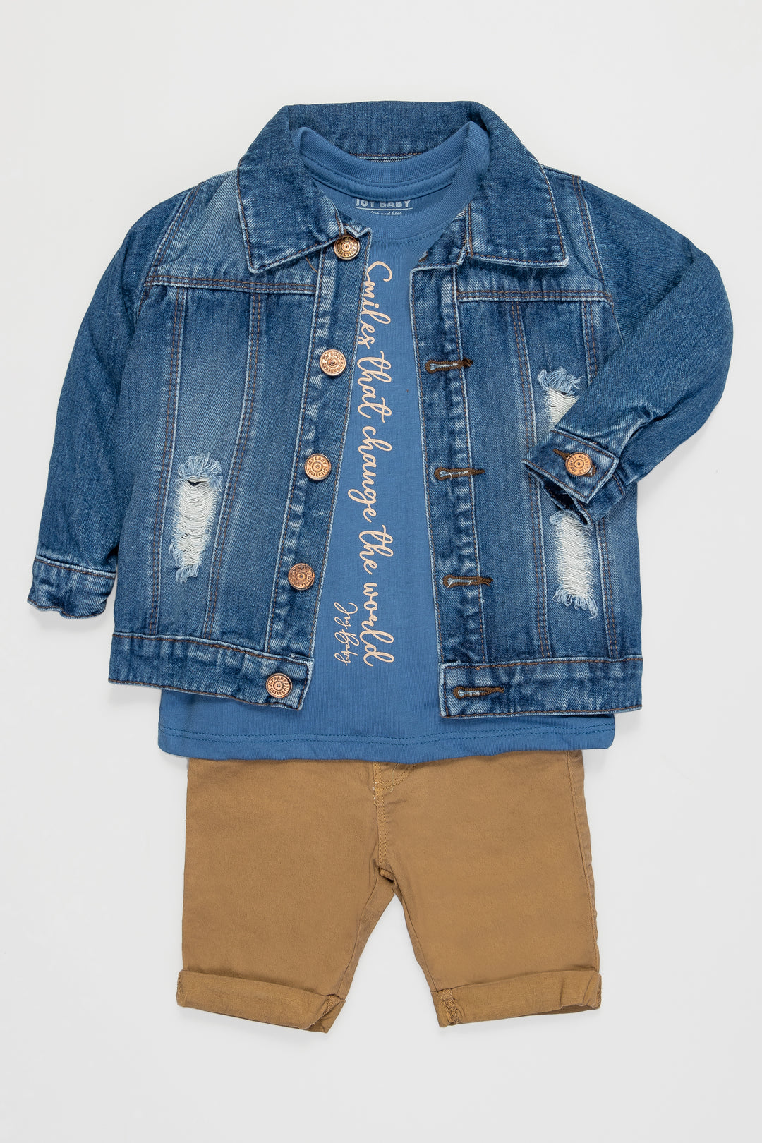 CONJUNTO 3 PRENDAS NIÑO AZUL