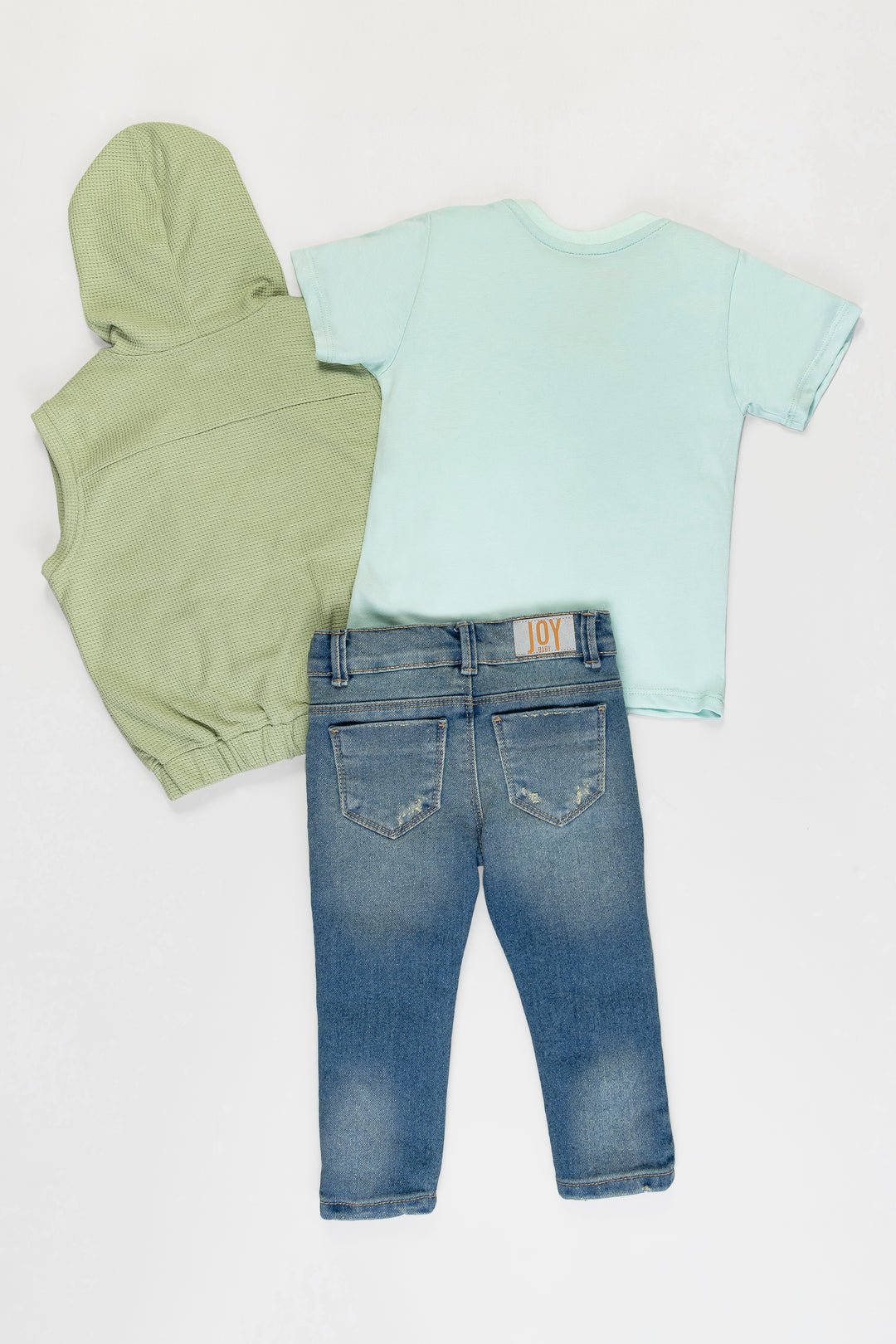 CONJUNTO 3 PRENDAS NIÑO VERDE