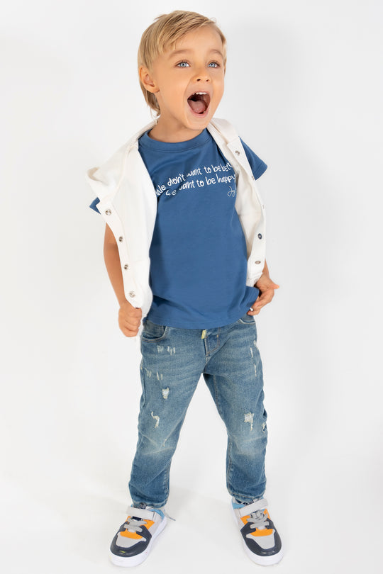 CONJUNTO 3 PRENDAS NIÑO BLANCO