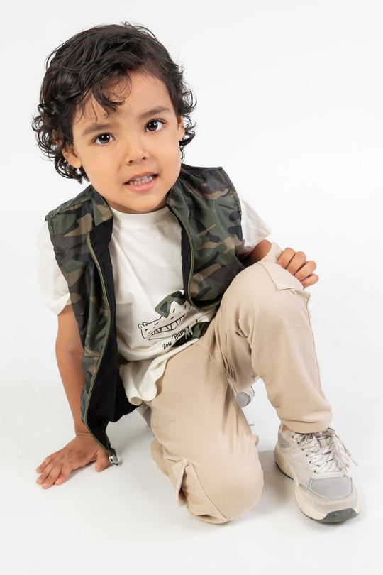 CONJUNTO 3 PRENDAS MILITAR VERDE