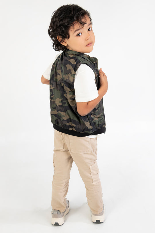 CONJUNTO 3 PRENDAS MILITAR VERDE