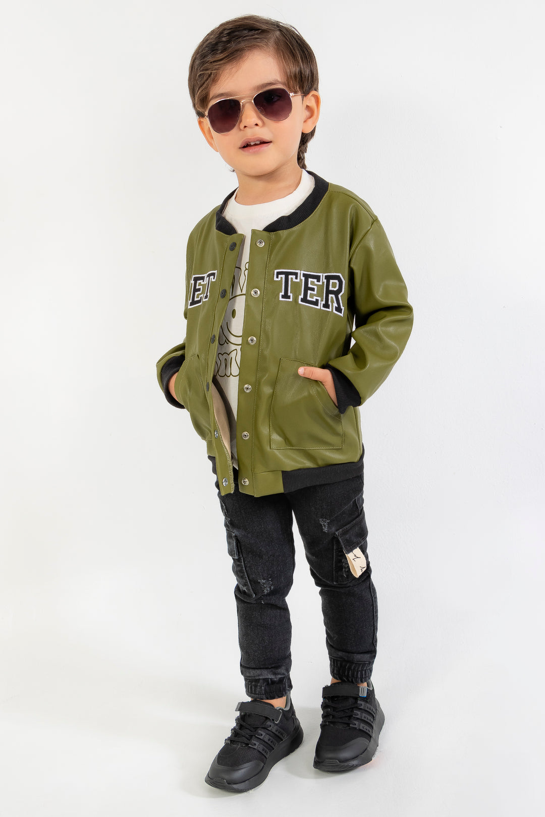 CONJUNTO 3 PRENDAS NIÑO BETTER VERDE