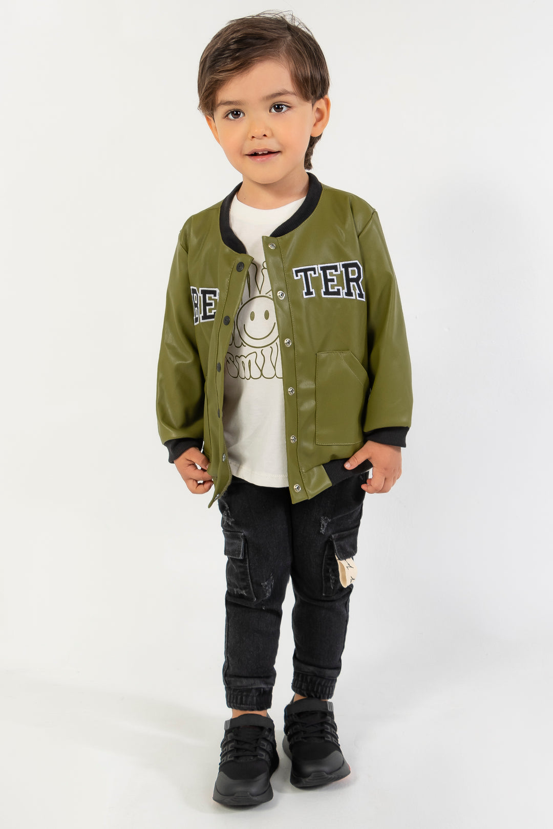 CONJUNTO 3 PRENDAS NIÑO BETTER VERDE