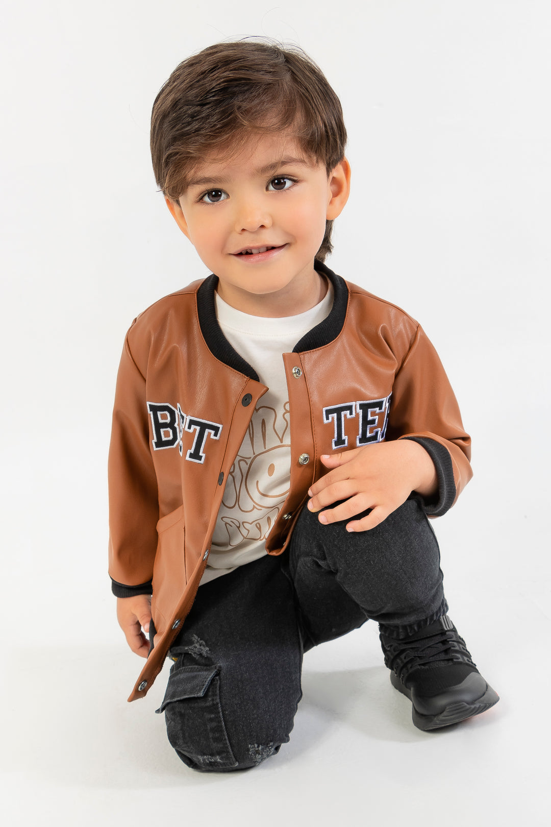 CONJUNTO 3 PRENDAS NIÑO BETTER CAFÉ