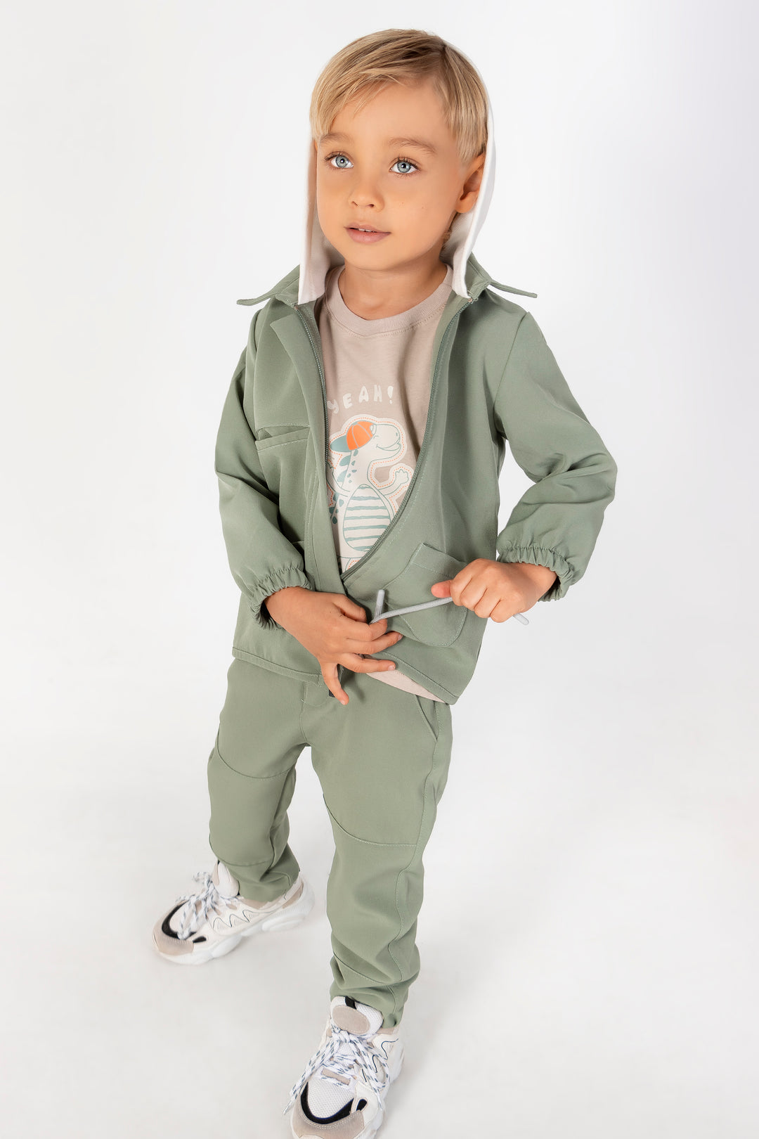 CONJUNTO 3 PRENDAS NIÑO SPORTS VERDE