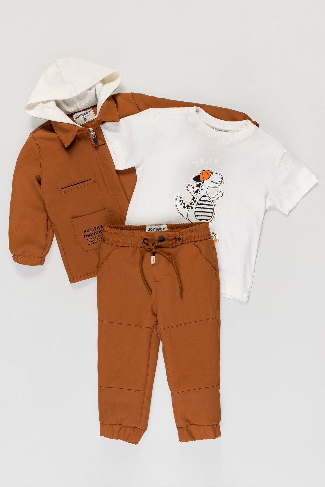 CONJUNTO 3 PRENDAS NIÑO SPORTS TERRACOTA