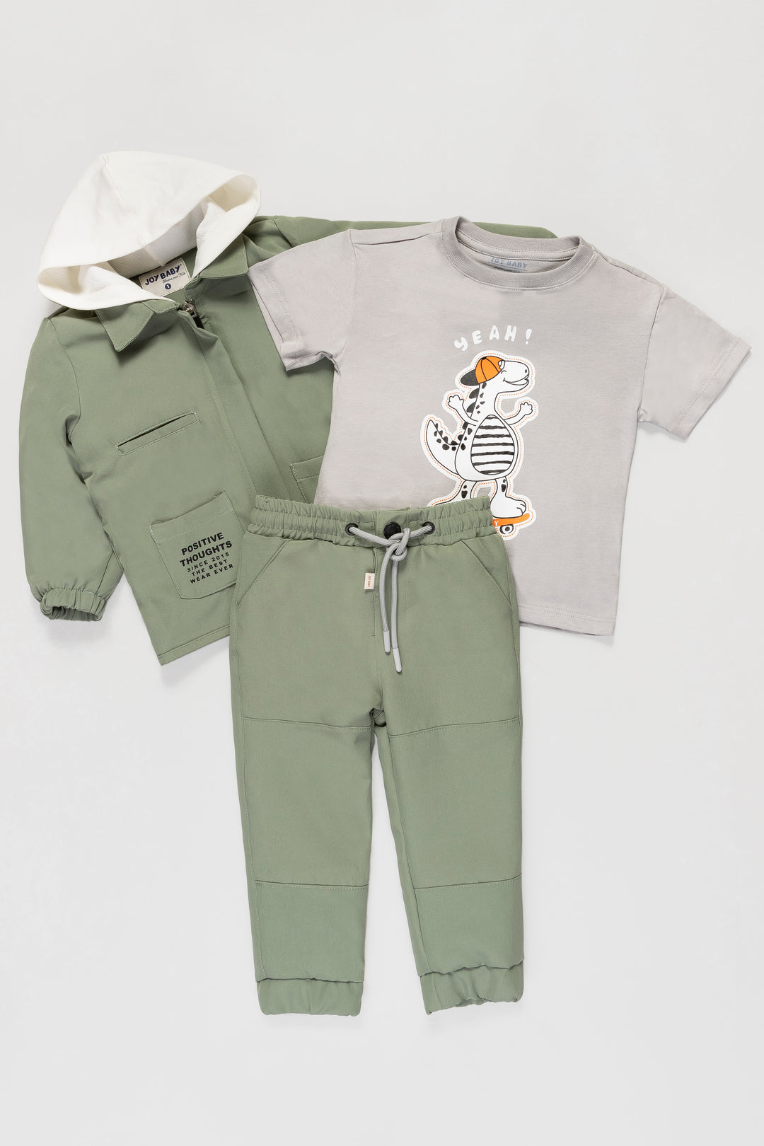 CONJUNTO 3 PRENDAS NIÑO SPORTS VERDE