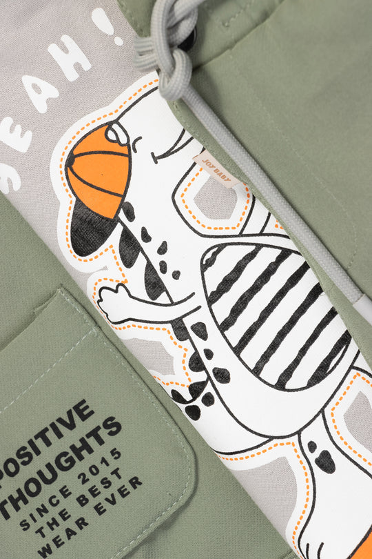 CONJUNTO 3 PRENDAS NIÑO SPORTS VERDE