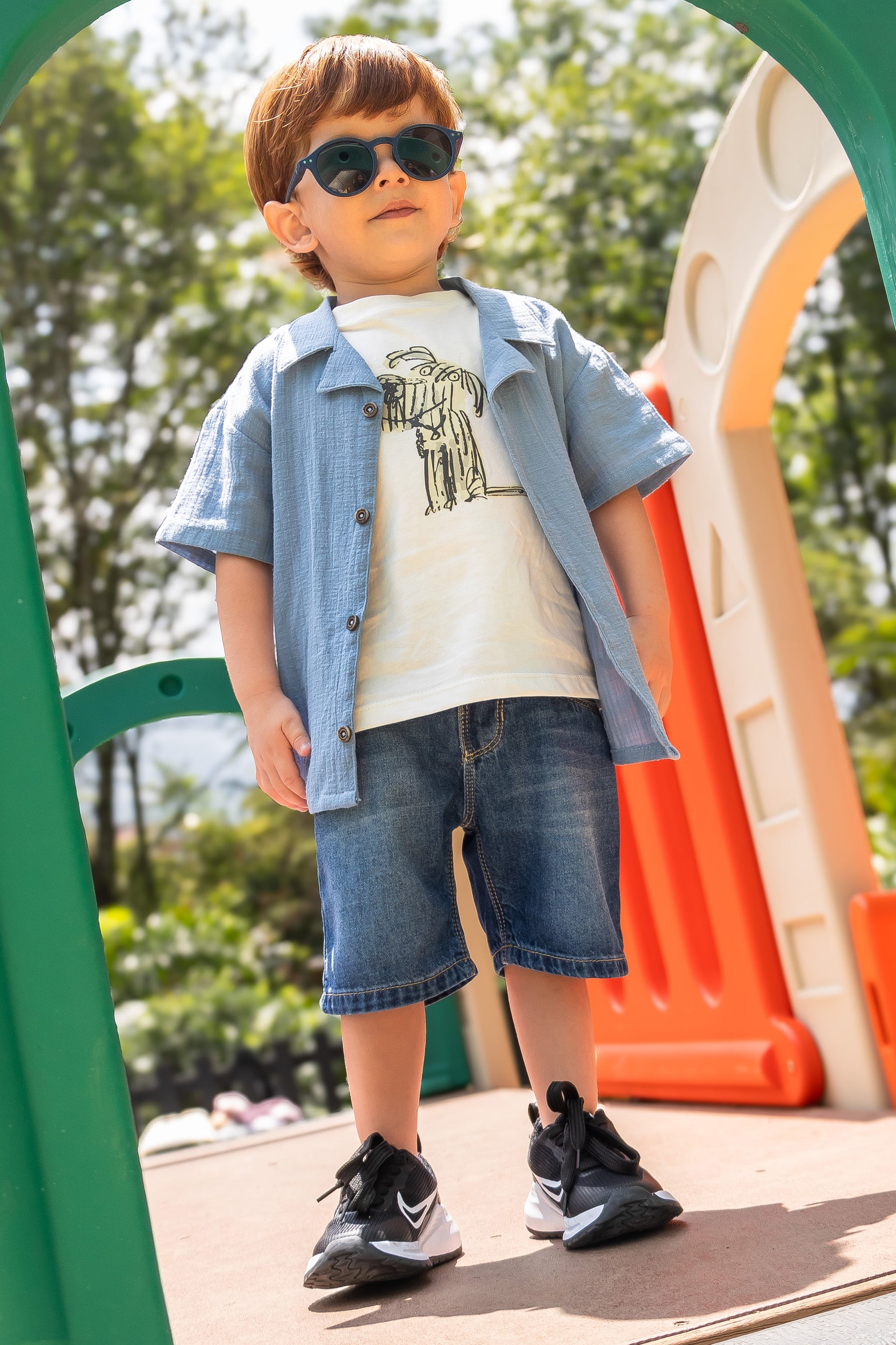CONJUNTO 3 PRENDAS NIÑO AZUL