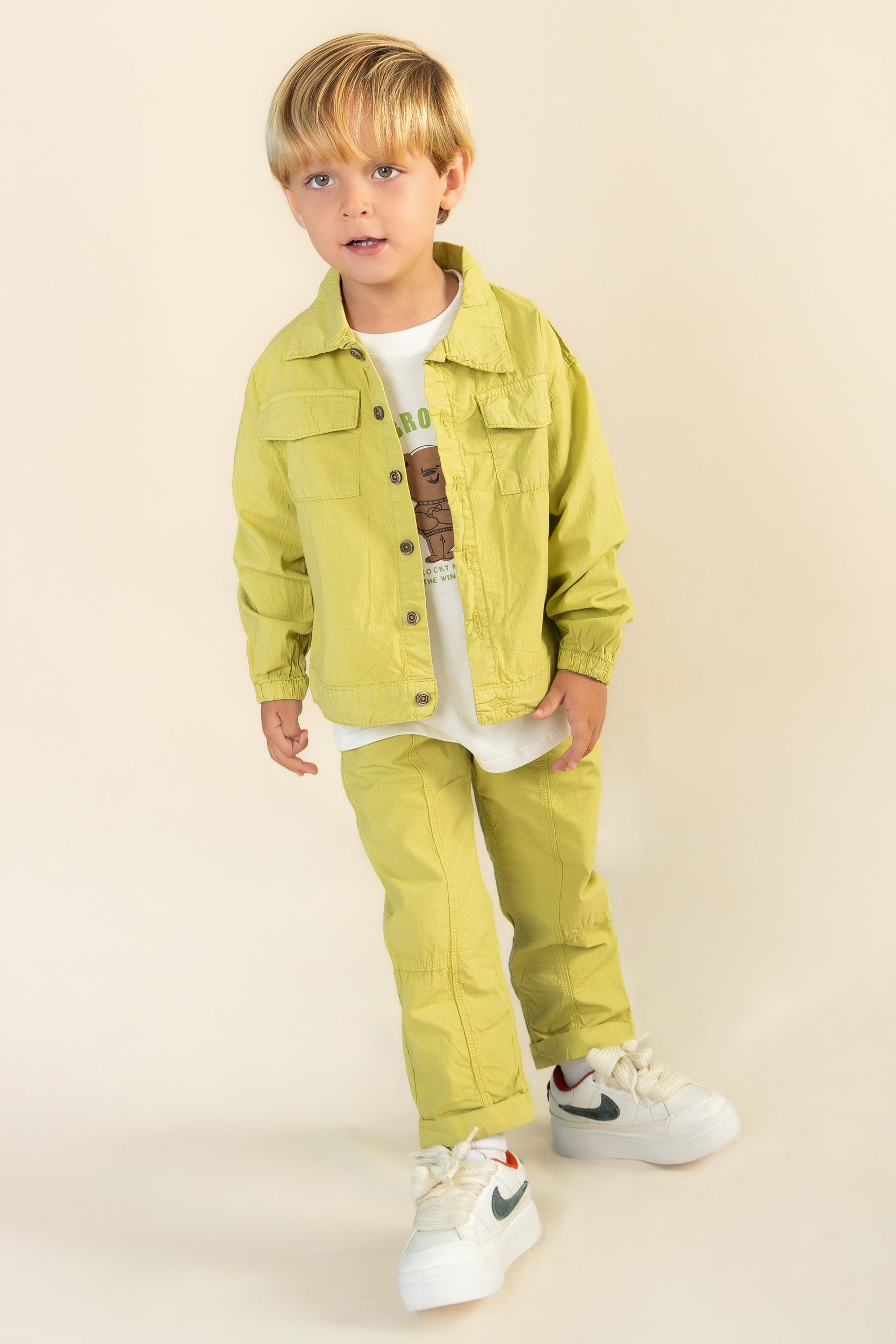 CONJUNTO 3 PRENDAS NIÑO BEAR VERDE