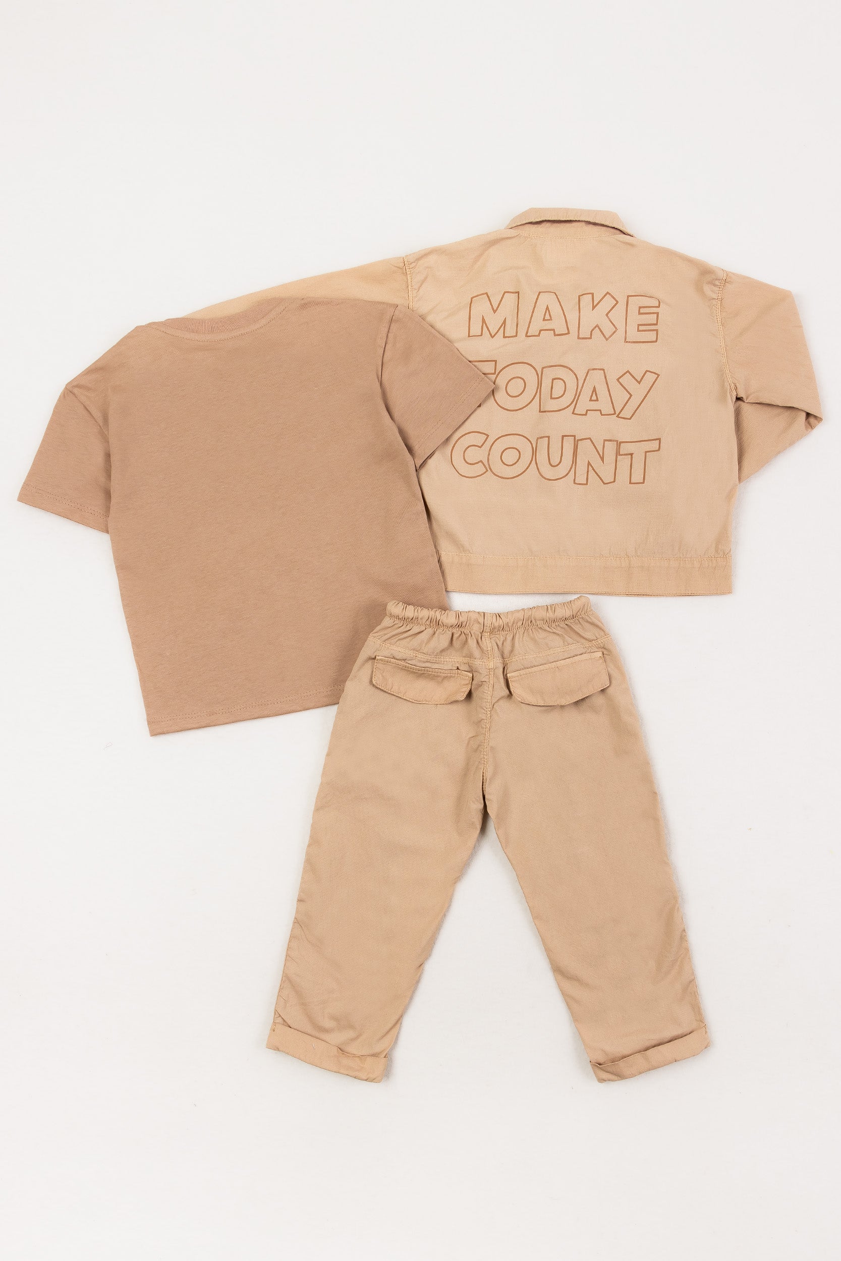 CONJUNTO 3 PRENDAS NIÑO BEAR BEIGE
