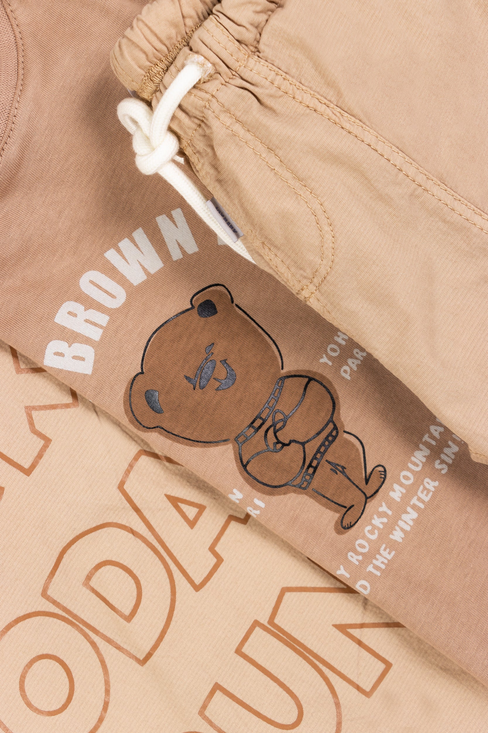 CONJUNTO 3 PRENDAS NIÑO BEAR BEIGE