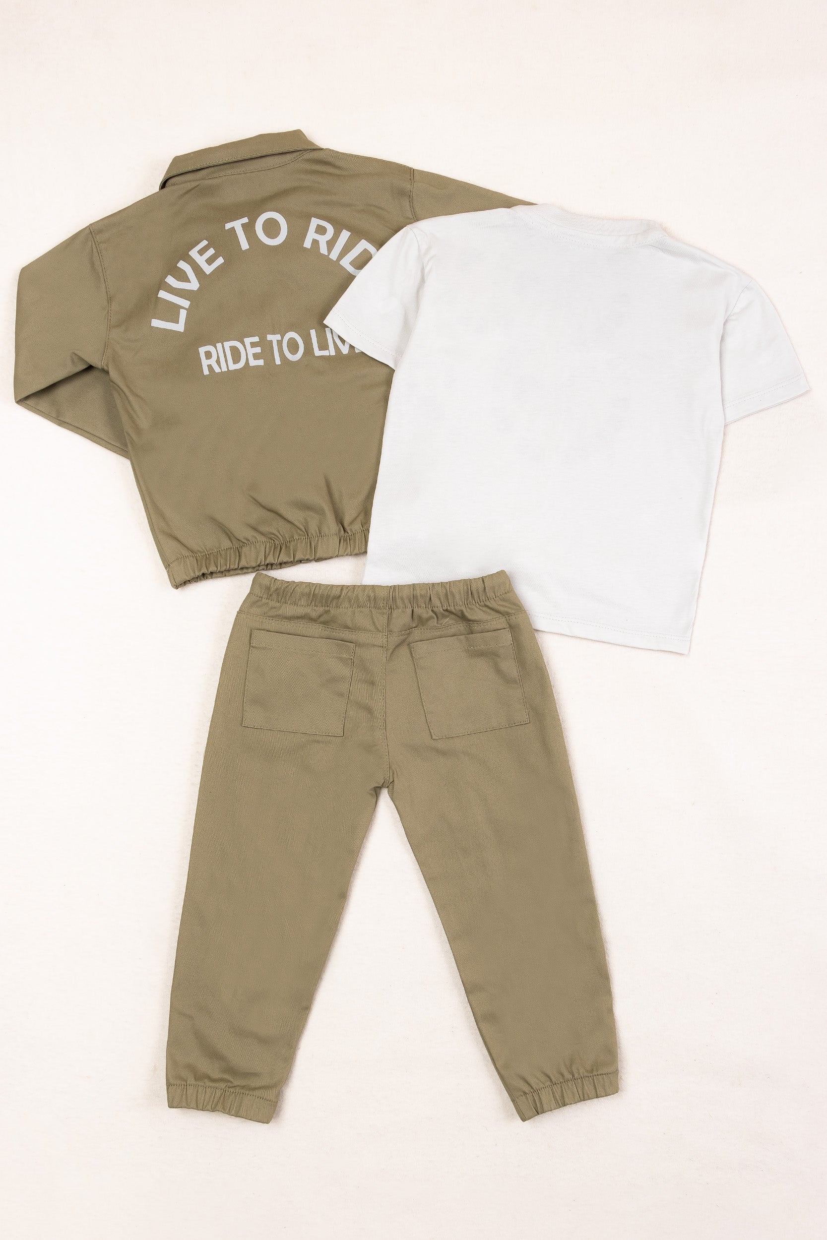 CONJUNTO 3 PRENDAS NIÑO TO BE FRIEND VERDE