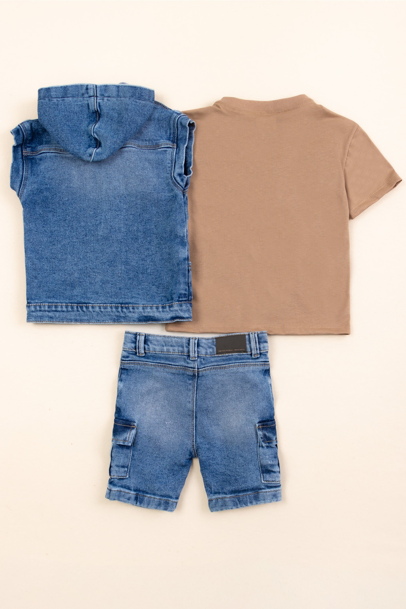 CONJUNTO 3 PRENDAS NIÑO TIMY CAFE