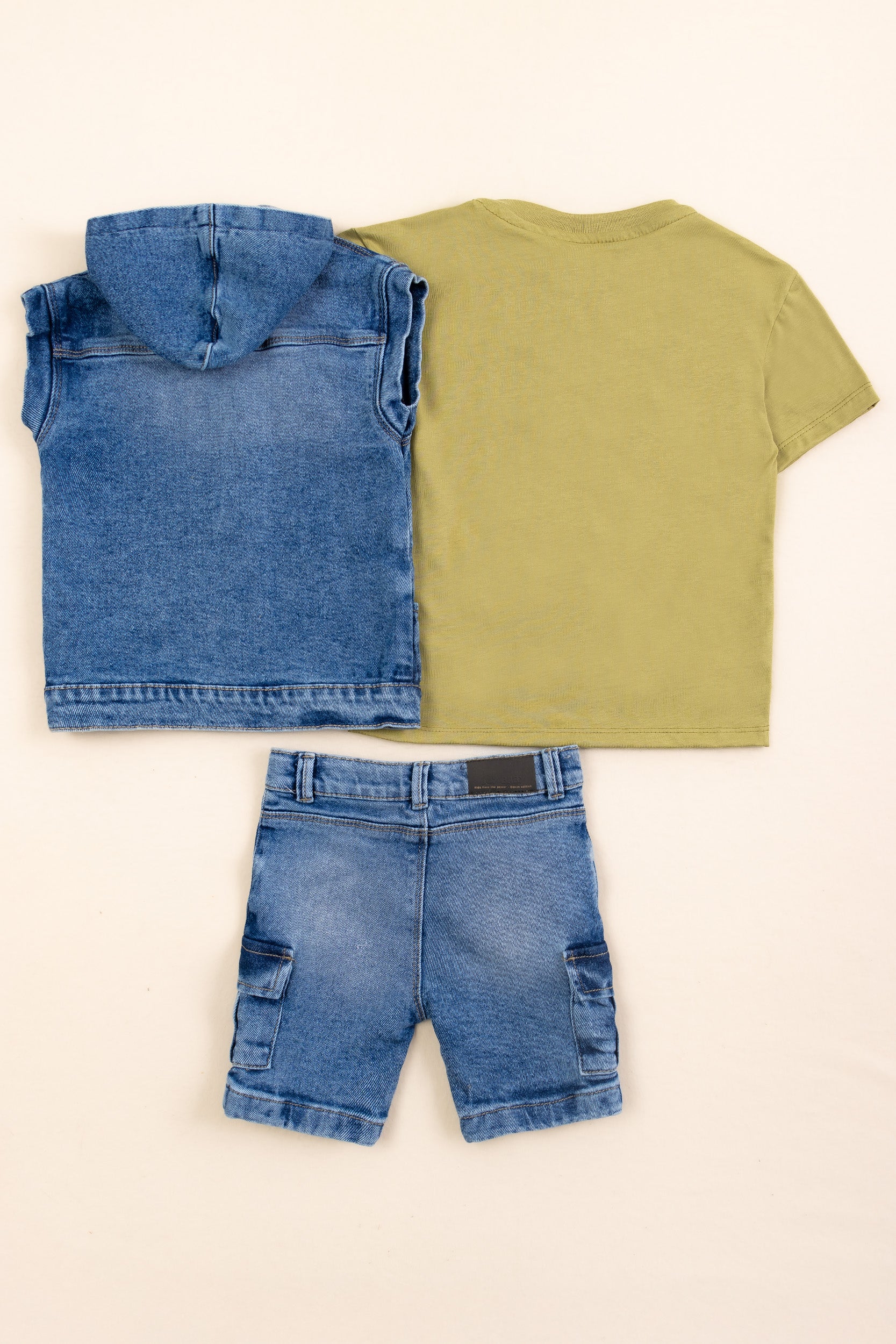 CONJUNTO 3 PRENDAS NIÑO TIMY VERDE