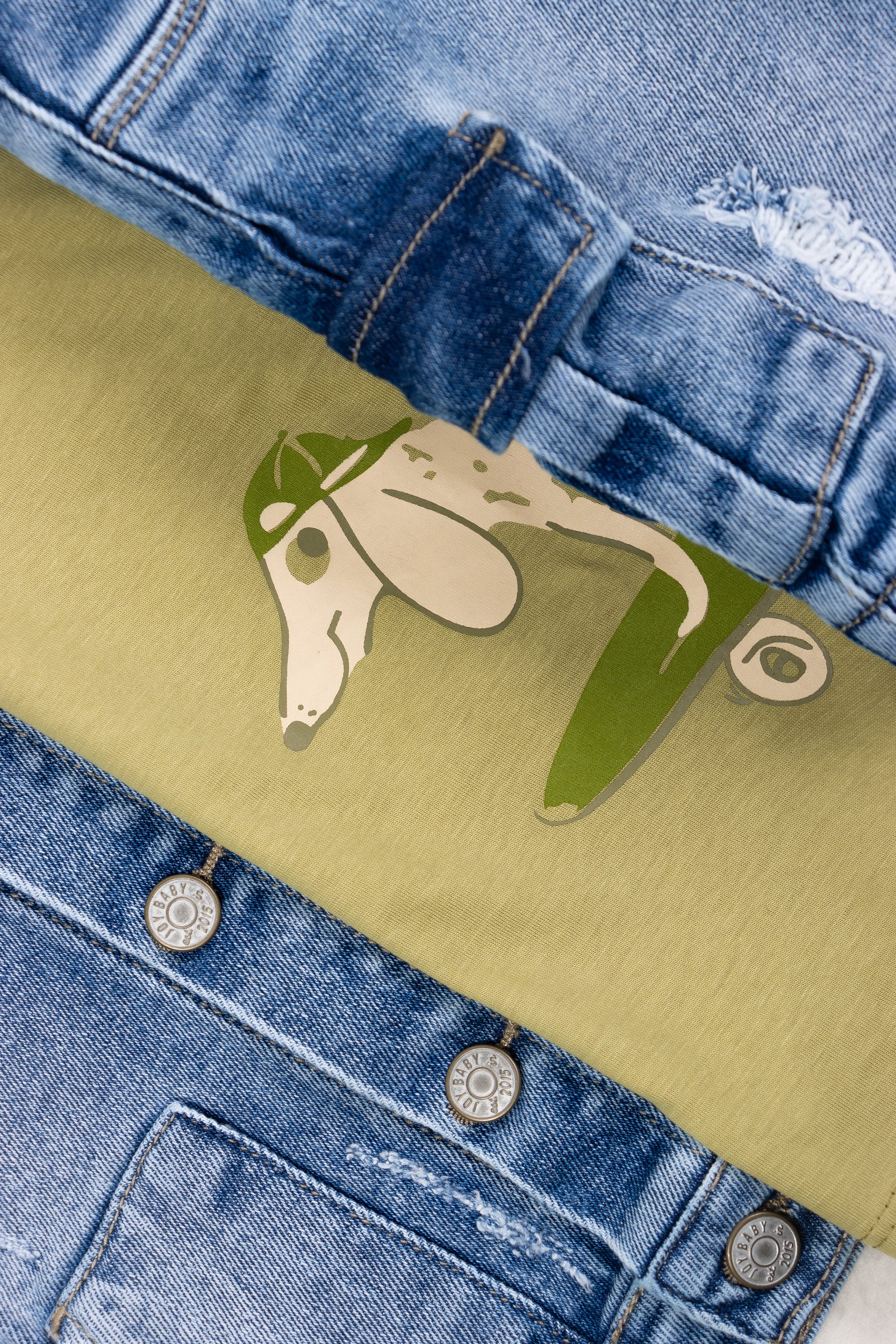 CONJUNTO 3 PRENDAS NIÑO TIMY VERDE