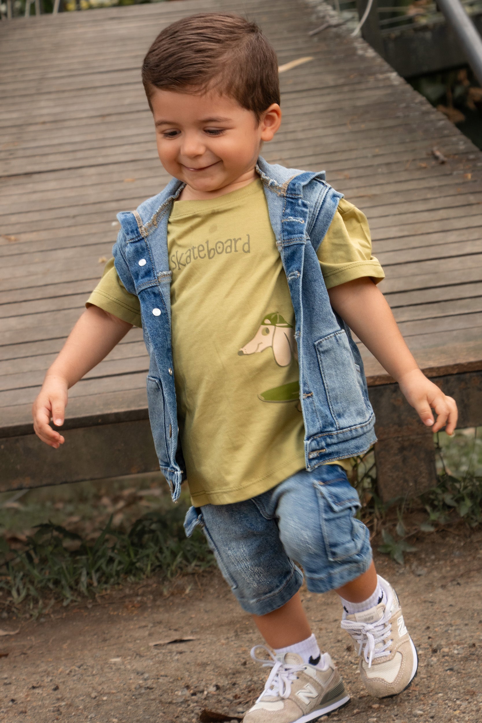 CONJUNTO 3 PRENDAS NIÑO TIMY VERDE