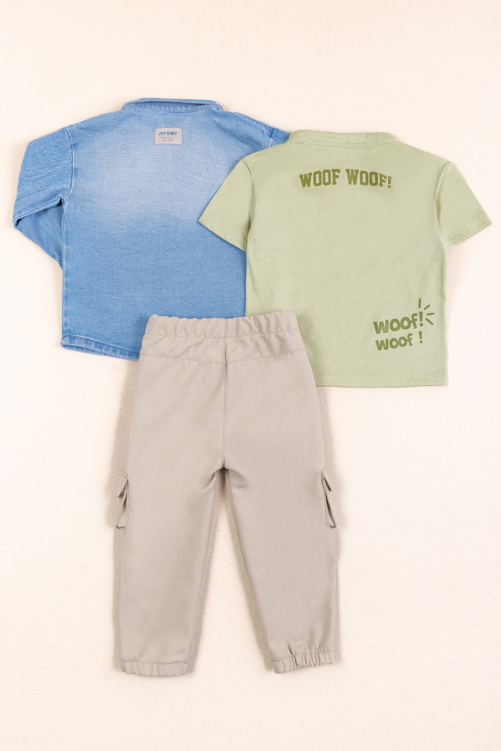 CONJUNTO 3 PRENDAS NIÑO LOYAL BUDY BEIGE