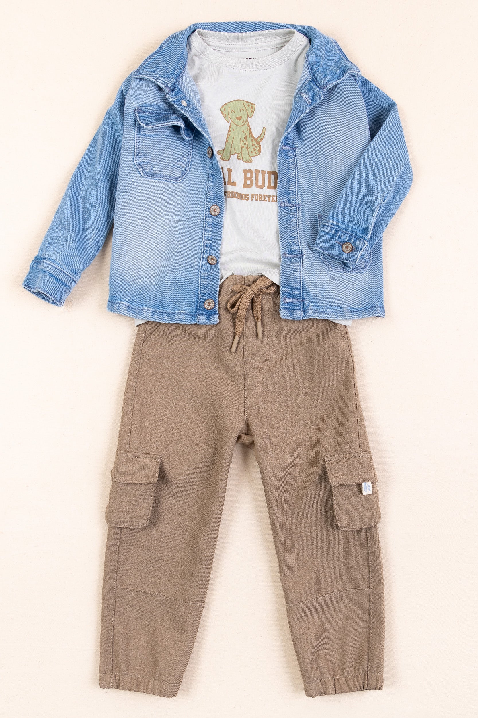 CONJUNTO 3 PRENDAS NIÑO LOYAL BUDDY CAFE