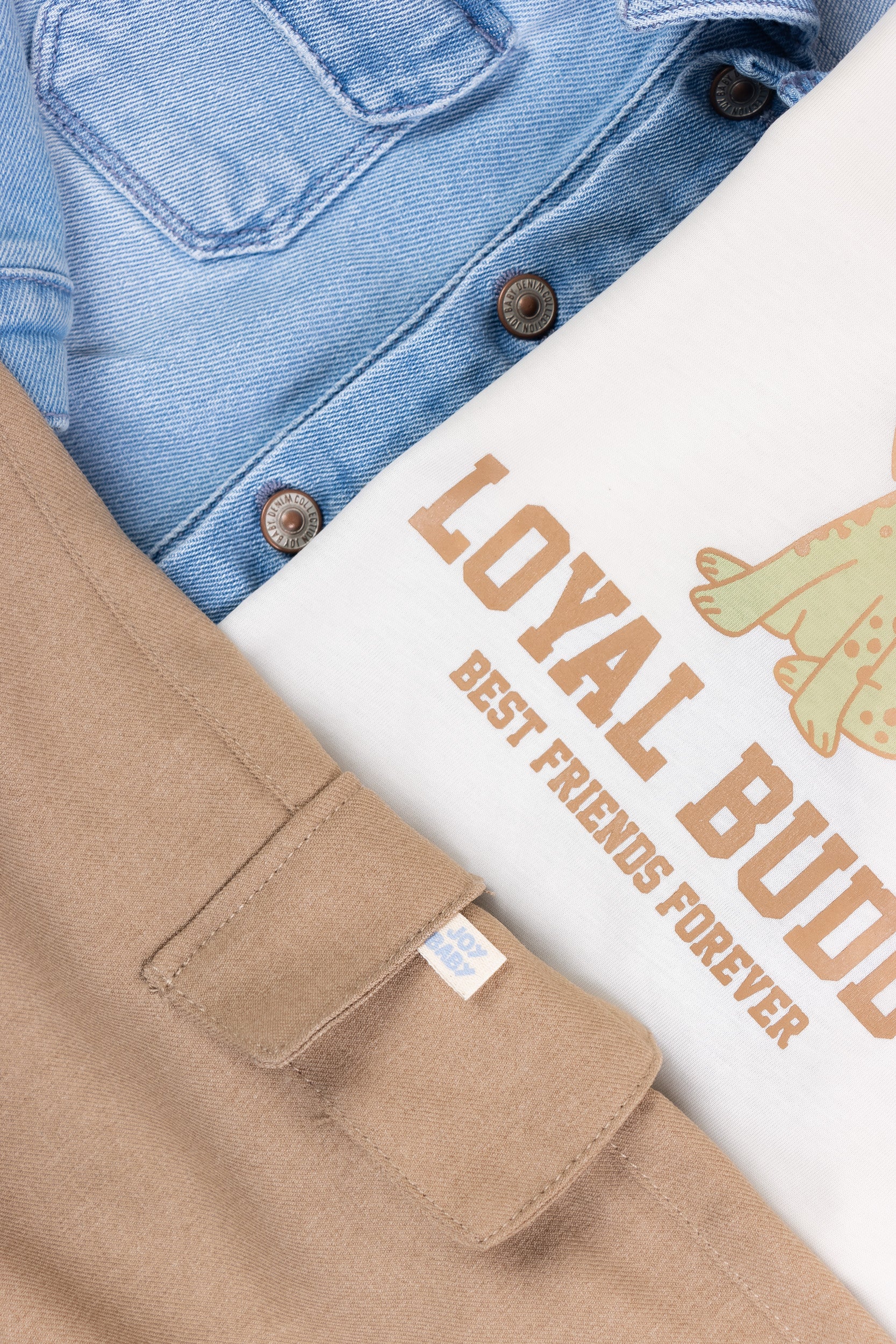 CONJUNTO 3 PRENDAS NIÑO LOYAL BUDDY CAFE