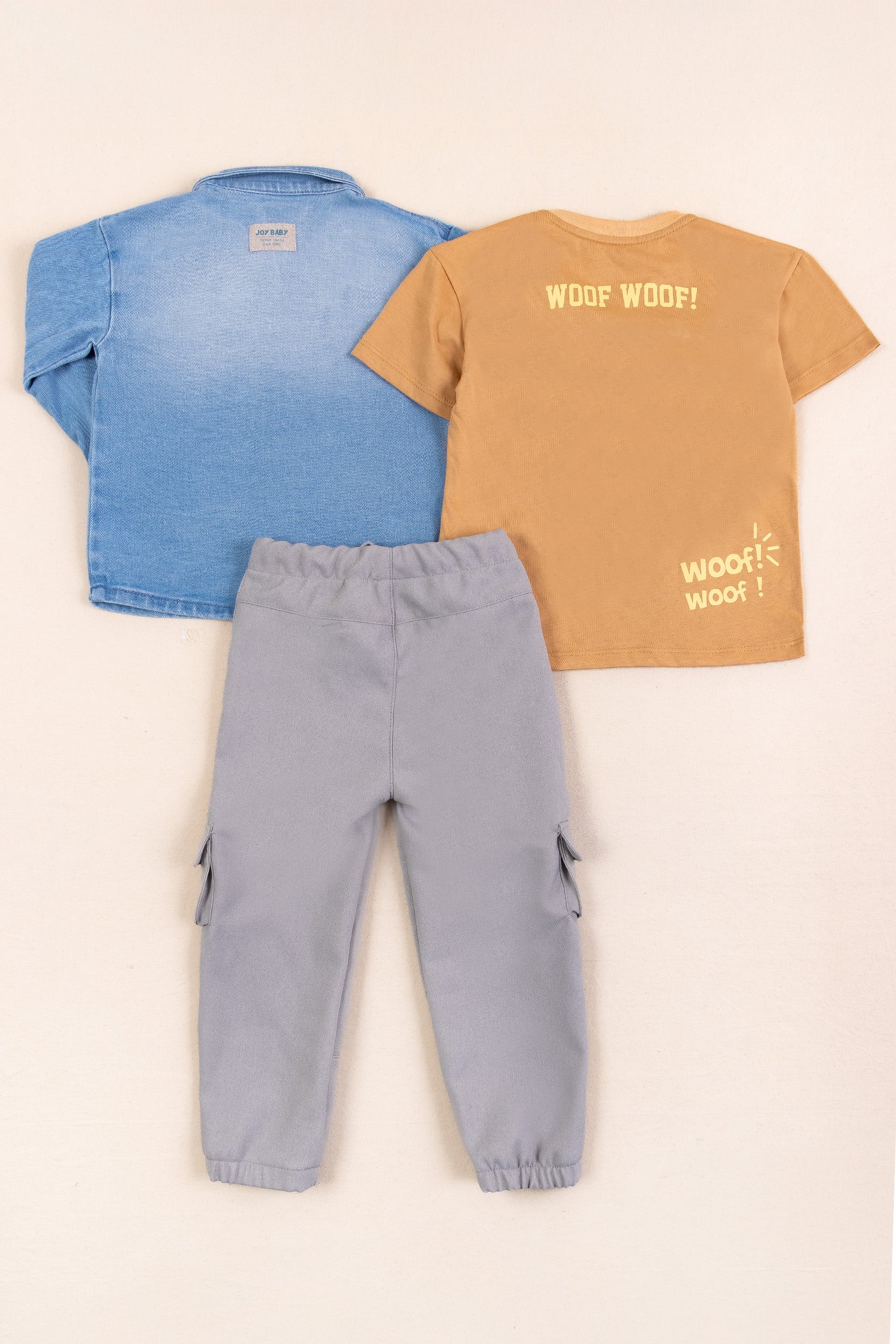 CONJUNTO 3 PRENDAS NIÑO LOYAL BUDY GRIS