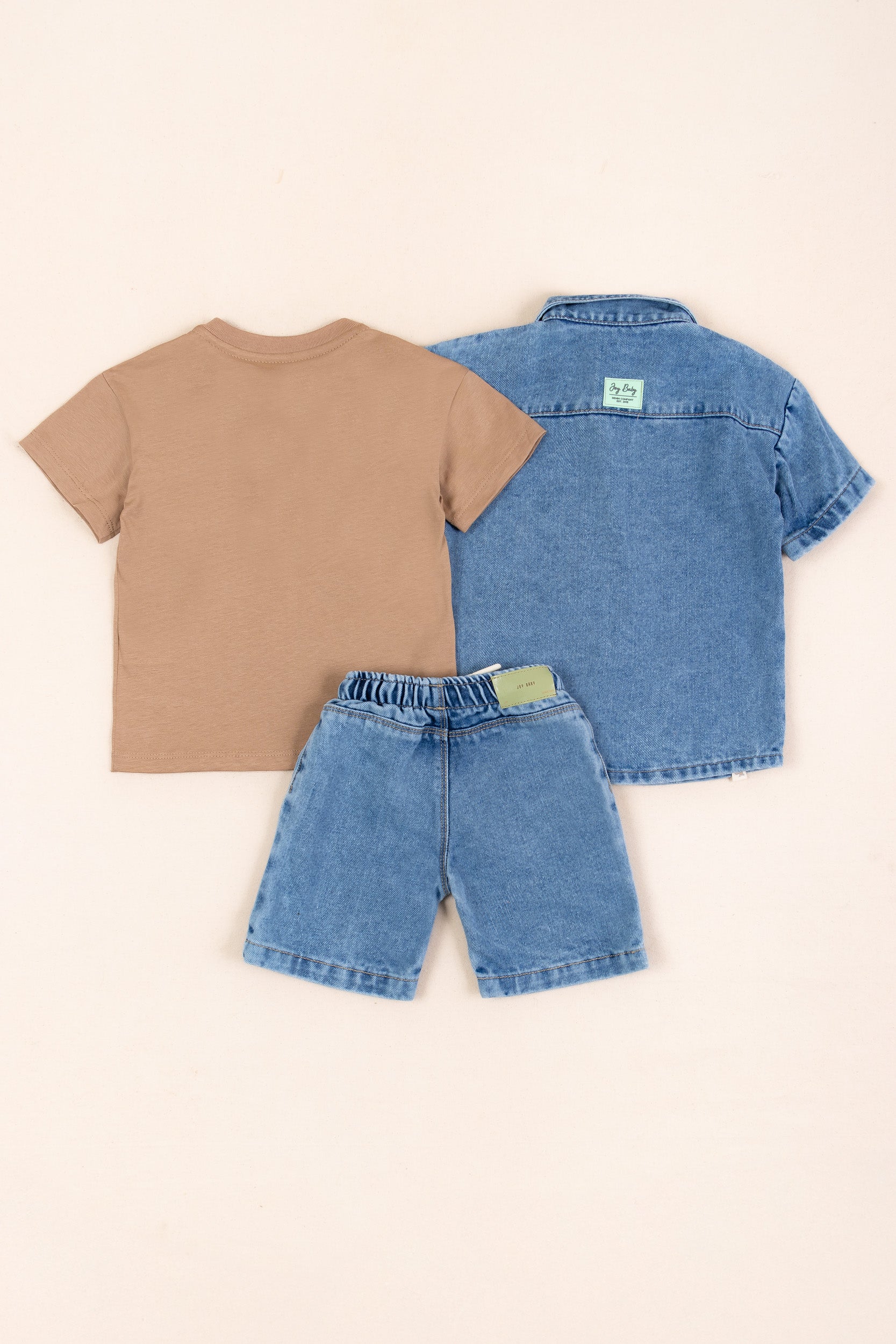 CONJUNTO 3 PRENDAS NIÑO READY FOR HUGS CAFÉ