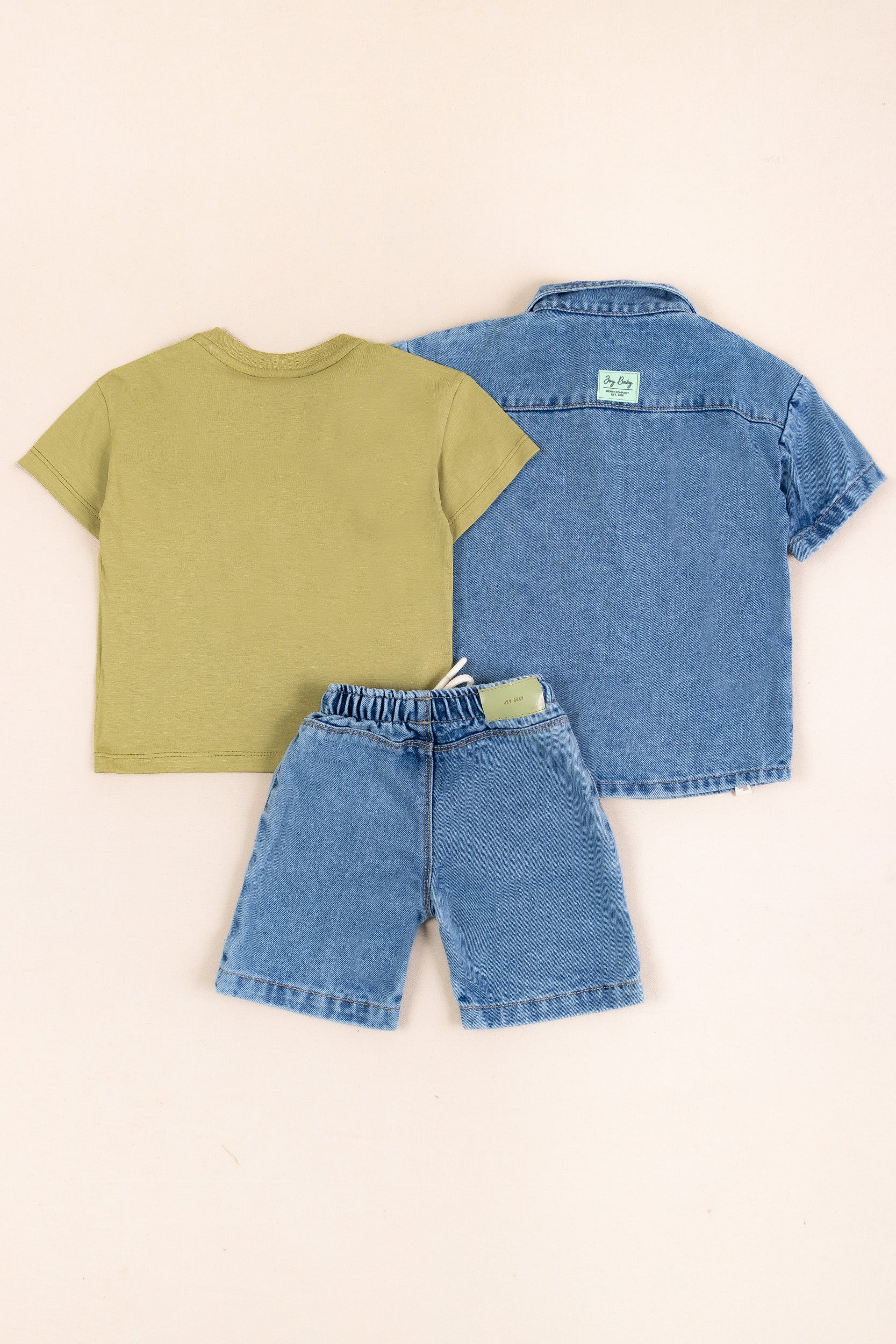 CONJUNTO 3 PRENDAS NIÑO READY FOR HUGS VERDE