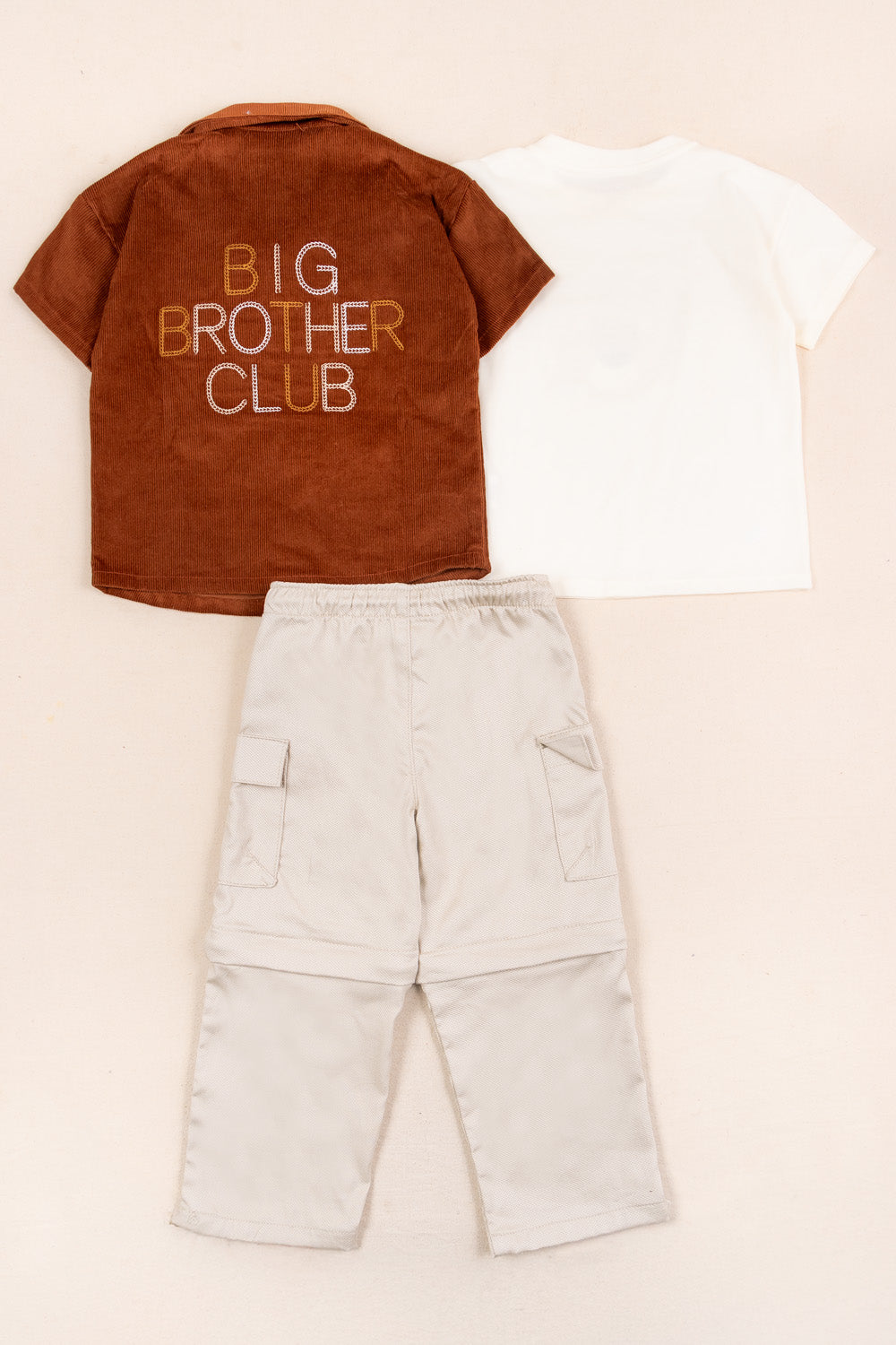 CONJUNTO 3 PRENDAS NIÑO BIG BROTHER TERRACOTA