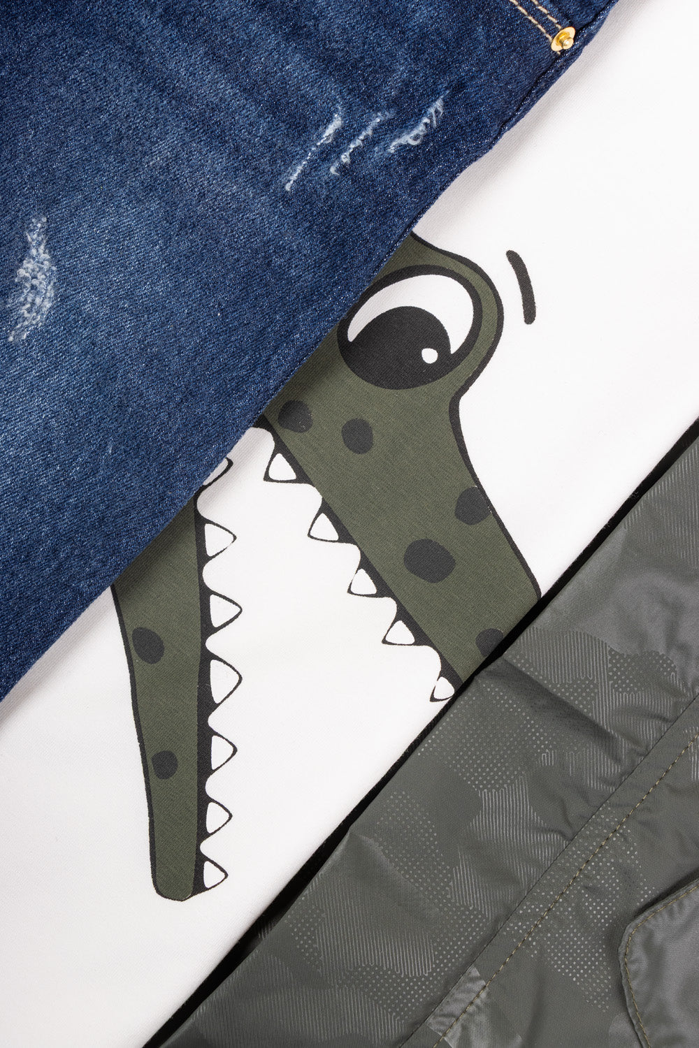 CONJUNTO 3 PRENDAS NIÑO CROCODILE VERDE