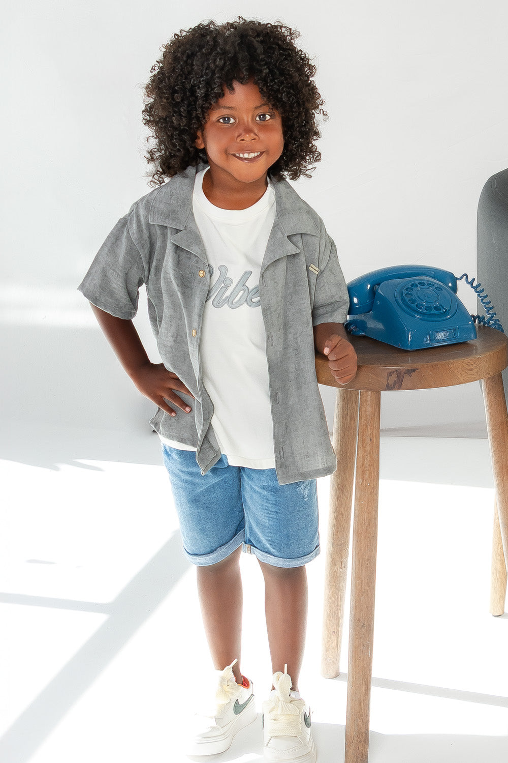 CONJUNTO 3 PRENDAS NIÑO COCO GRIS