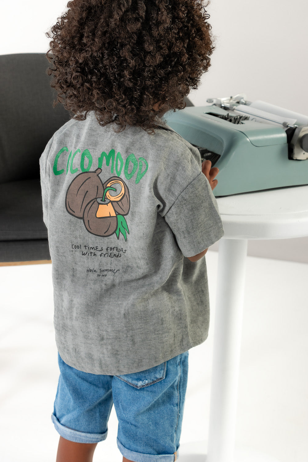 CONJUNTO 3 PRENDAS NIÑO COCO GRIS