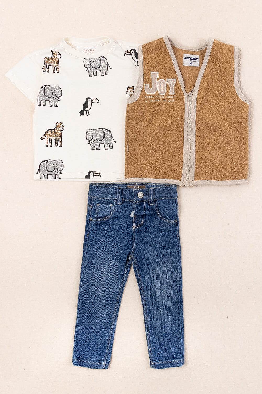 CONJUNTO 3 PRENDAS KEEP CAFÉ