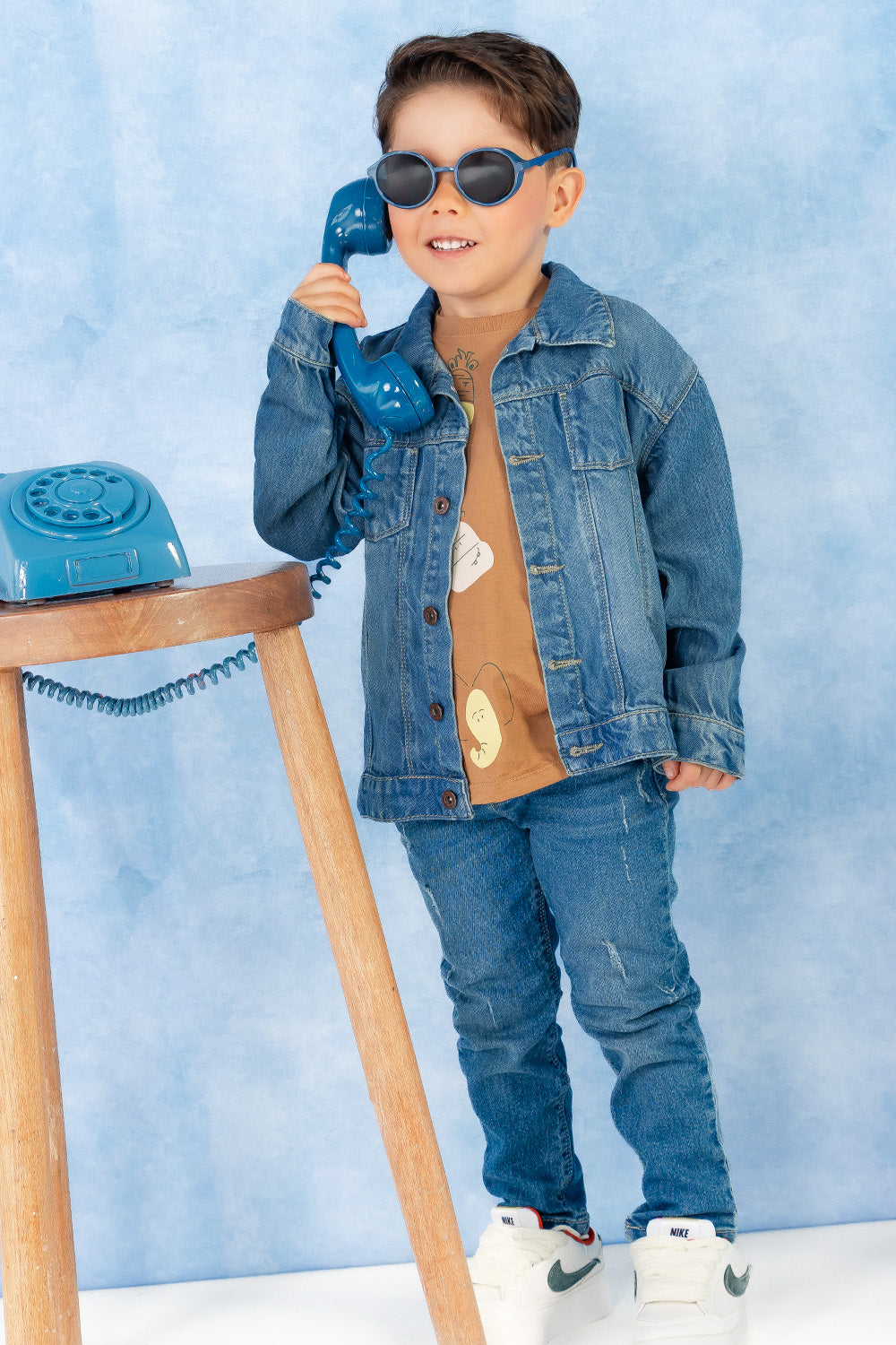 CONJUNTO 3 PRENDAS NIÑO ANIMALS CAMEL