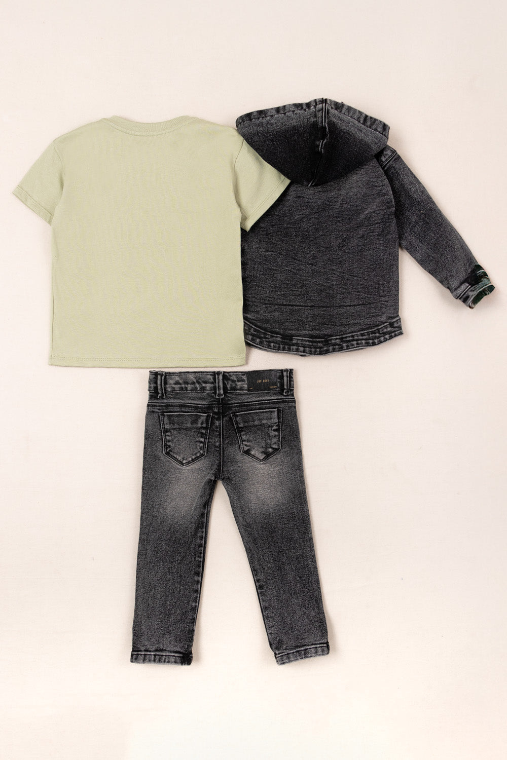 CONJUNTO 3 PRENDAS NIÑO LION VERDE