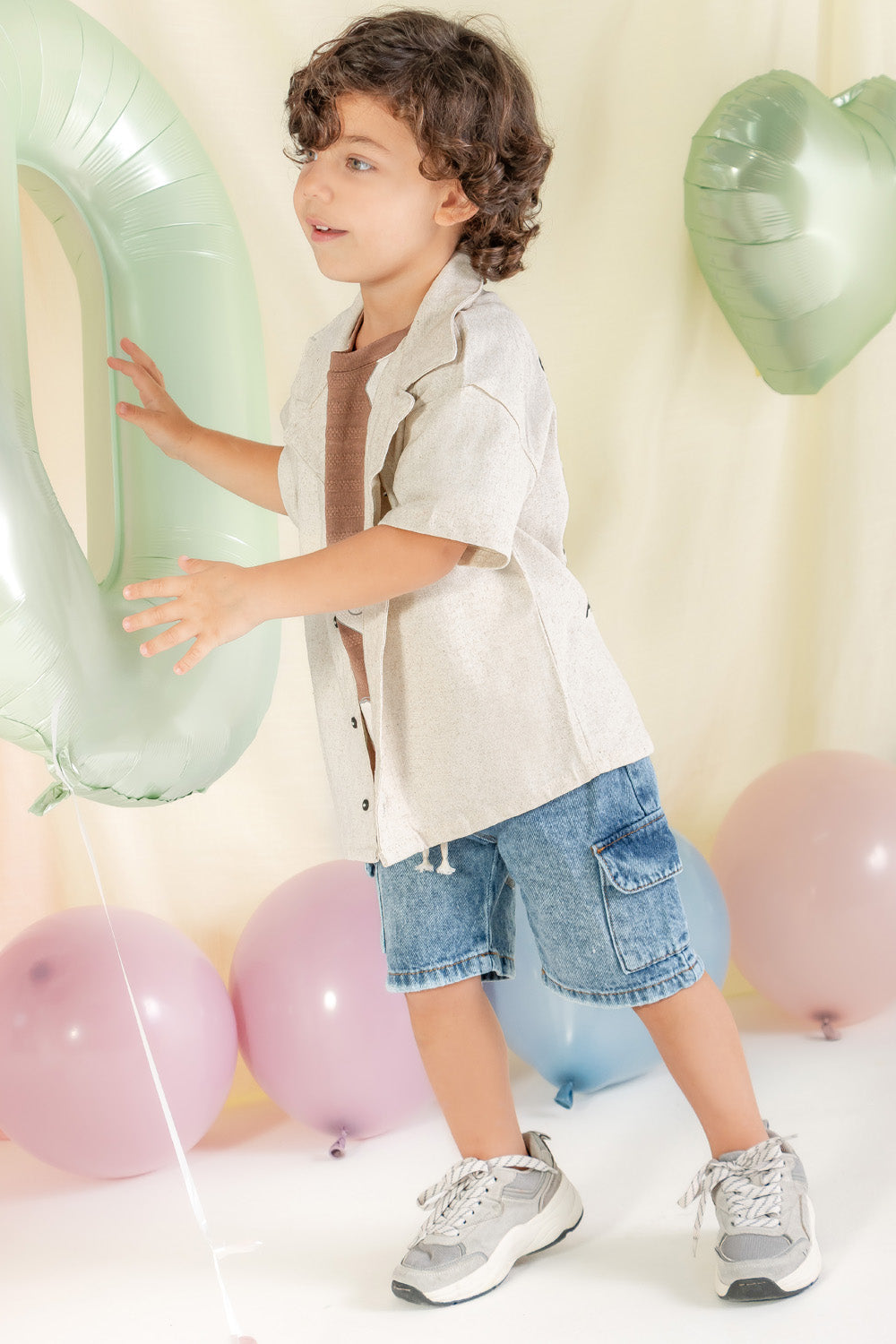CONJUNTO 3 PRENDAS NIÑO BREAD BEIGE