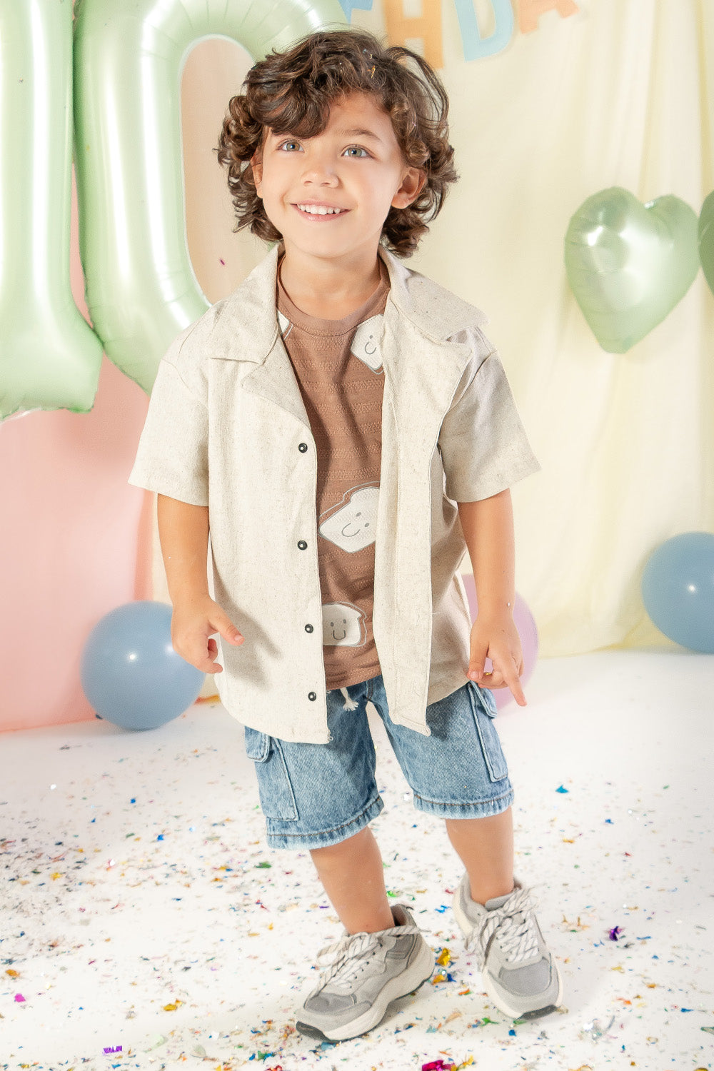 CONJUNTO 3 PRENDAS NIÑO BREAD BEIGE