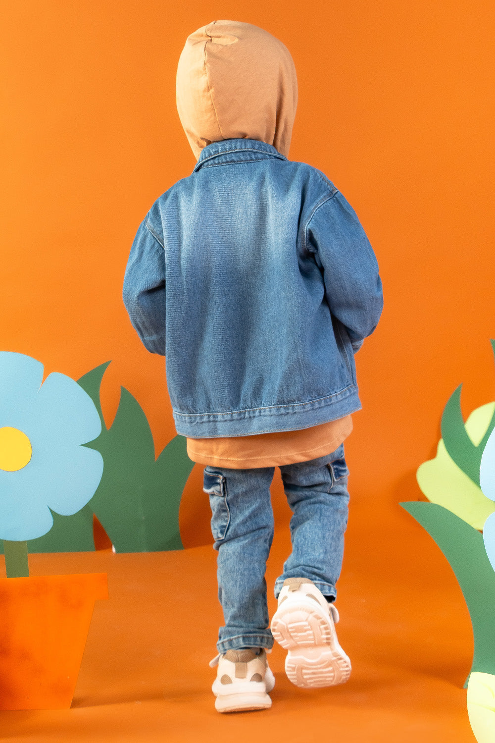 CONJUNTO 3 PRENDAS NIÑO ADVENTURE NARANJADO