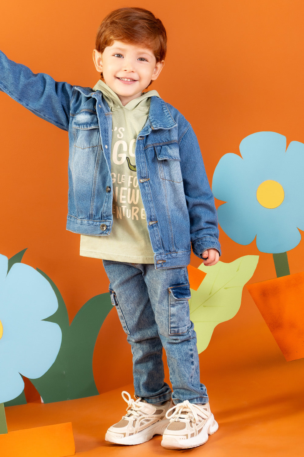 CONJUNTO 3 PRENDAS NIÑO ADVENTURE VERDE