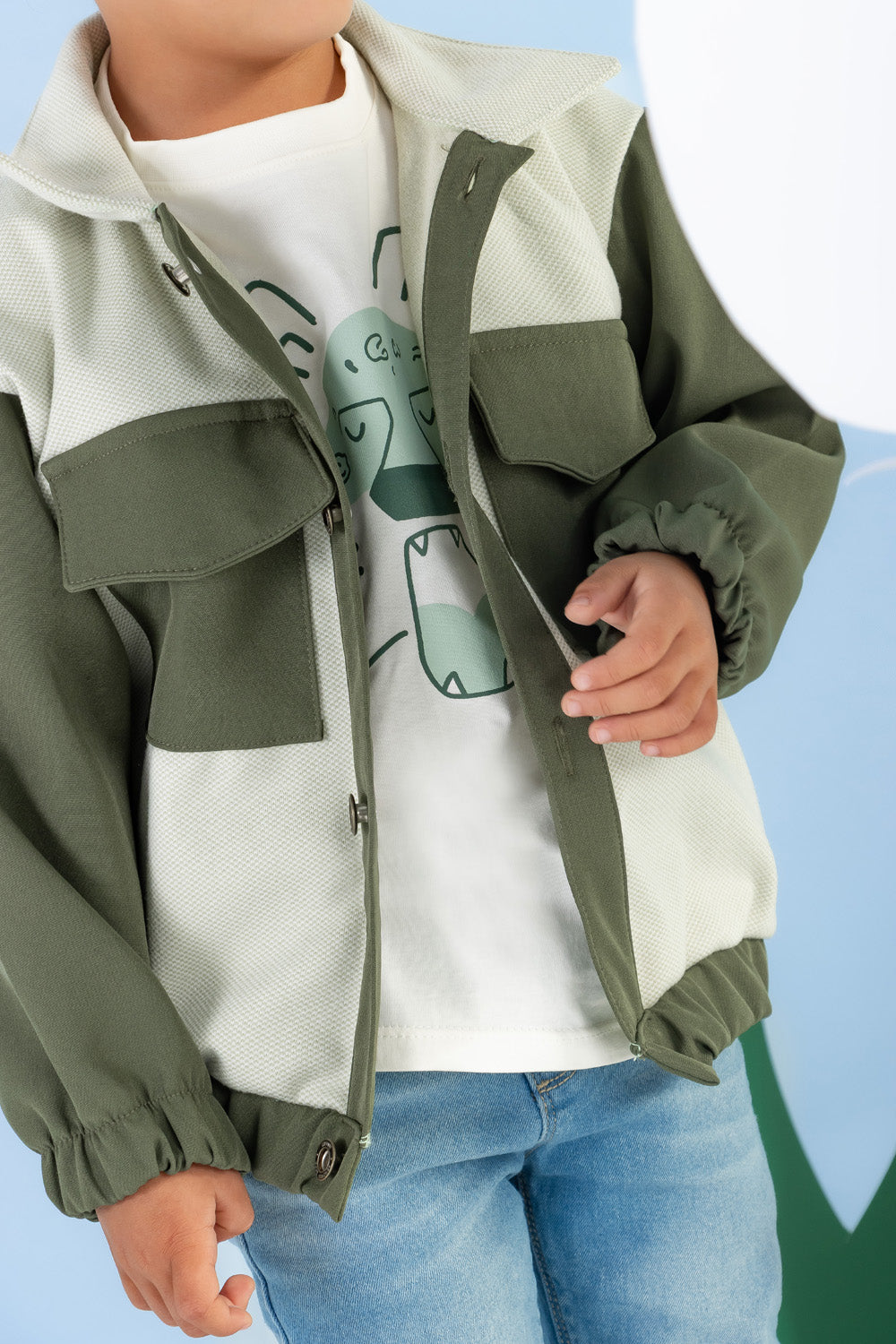 CONJUNTO 3 PRENDAS NIÑO NEW VERDE