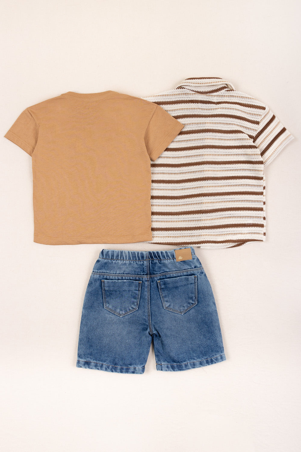 CONJUNTO 3 PRENDAS NIÑO ROAD TRIP CAFÉ